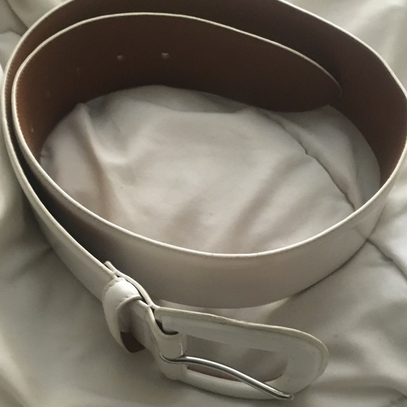 Ralph Lauren Accessories - Ralph Lauren white leather belt new